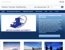 Tablet Screenshot of mc-authority.com